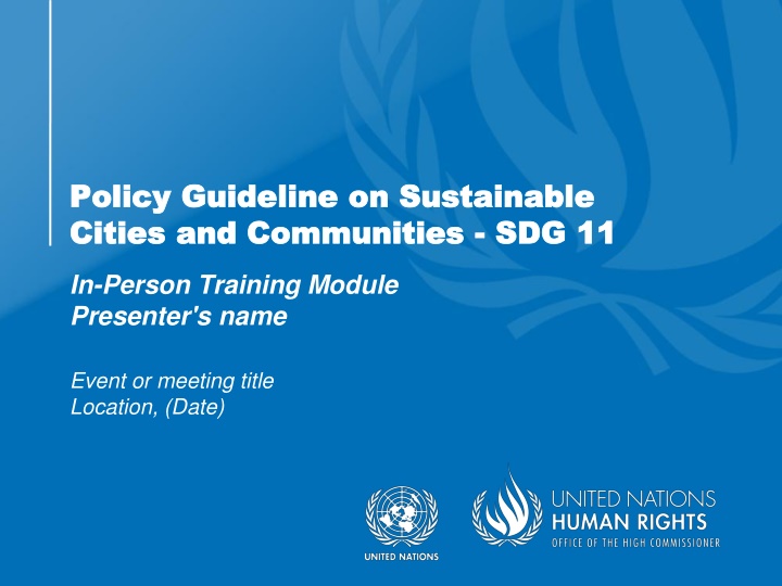 policy guideline on sustainable policy guideline