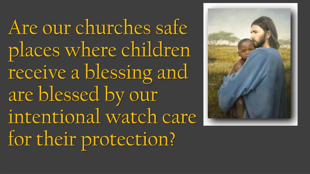 are our churches safe places where children