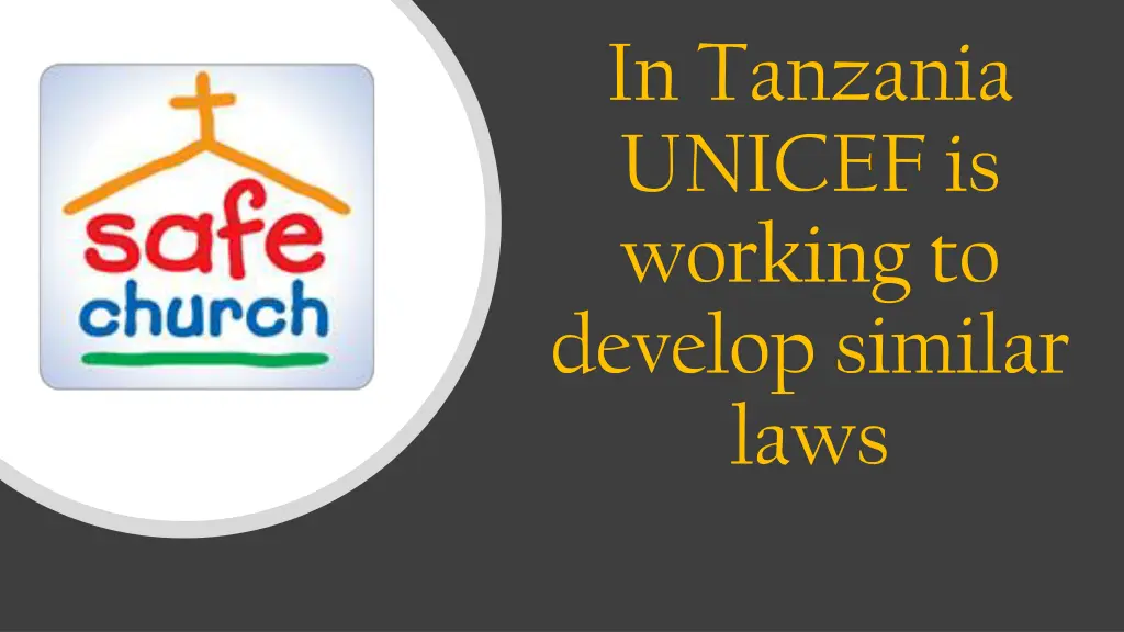 in tanzania unicef is working to develop similar