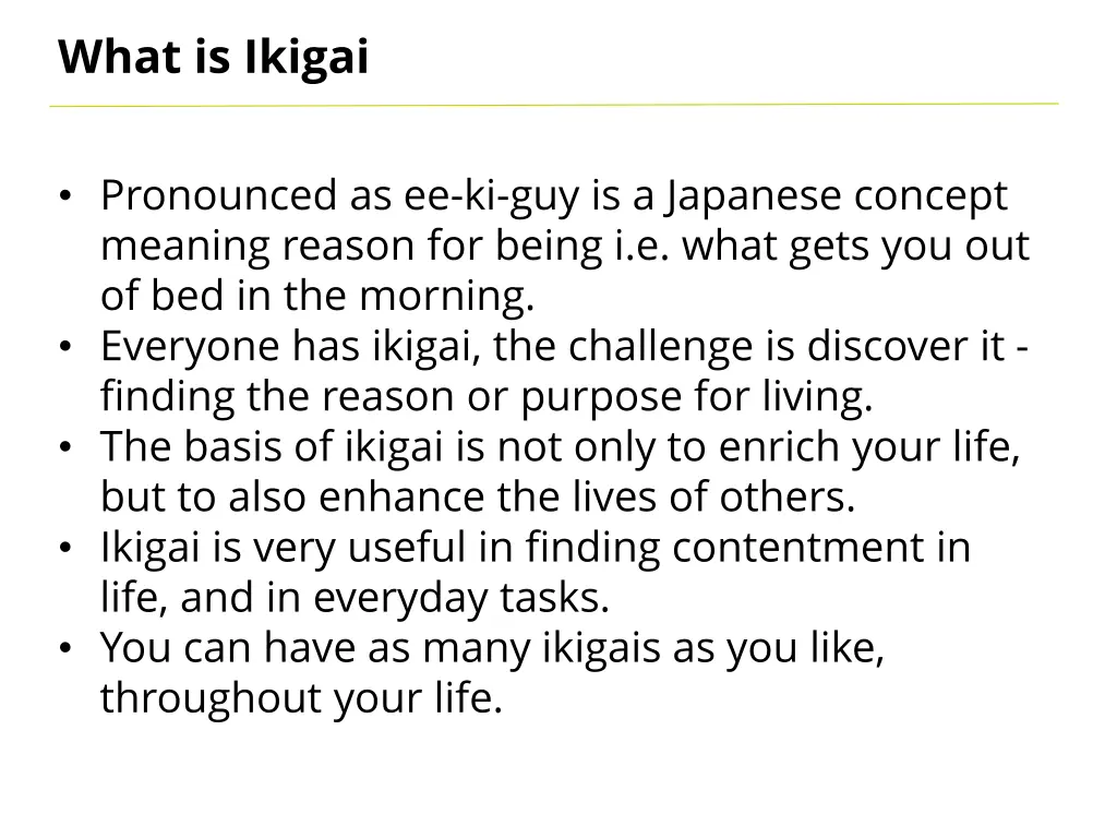 what is ikigai