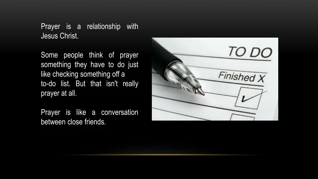 prayer is a relationship with jesus christ