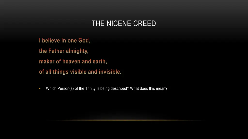 the nicene creed 1