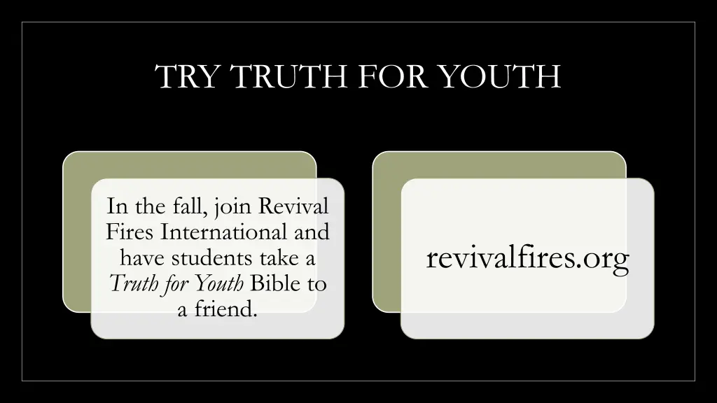 try truth for youth