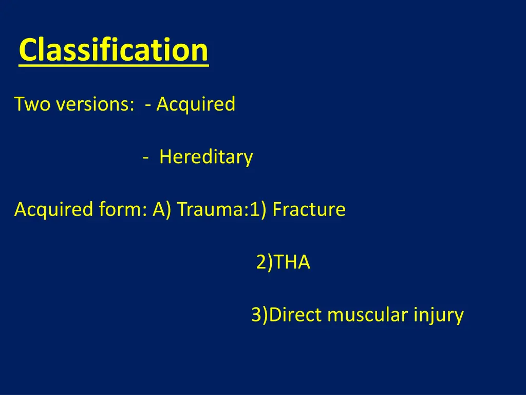 classification