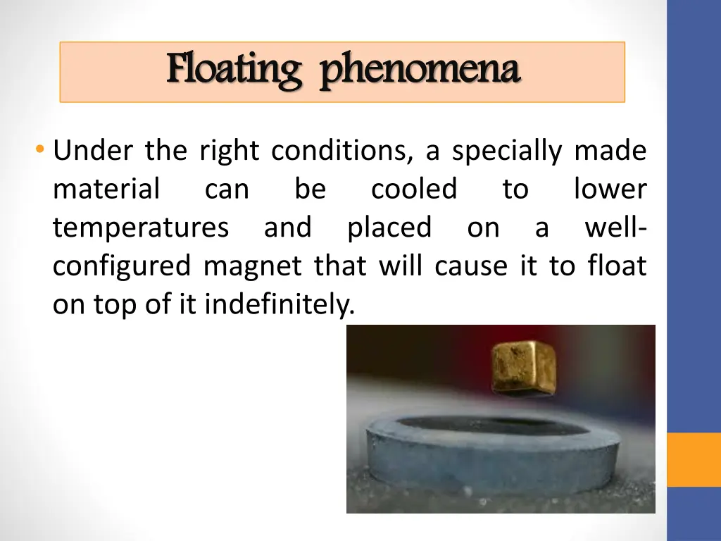 floating phenomena