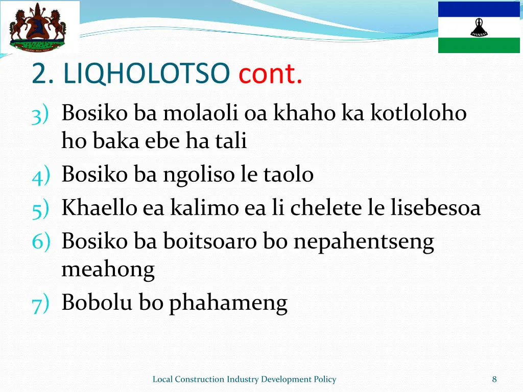 image result for government of lesotho logo 7