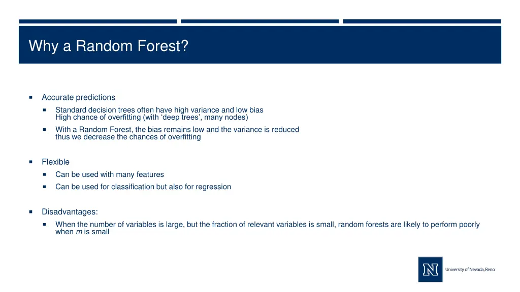 why a random forest