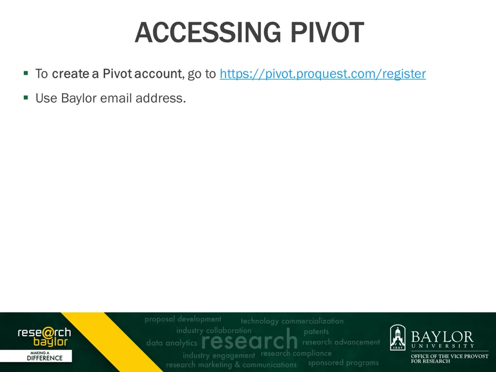 accessing pivot
