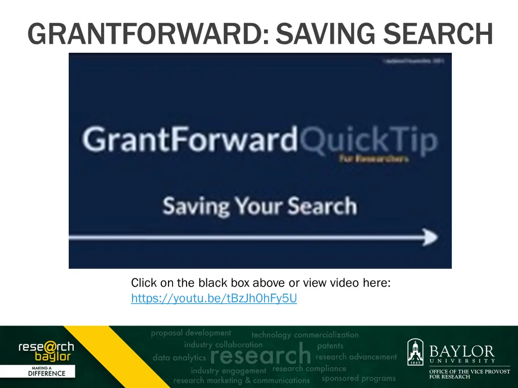 grantforward saving search