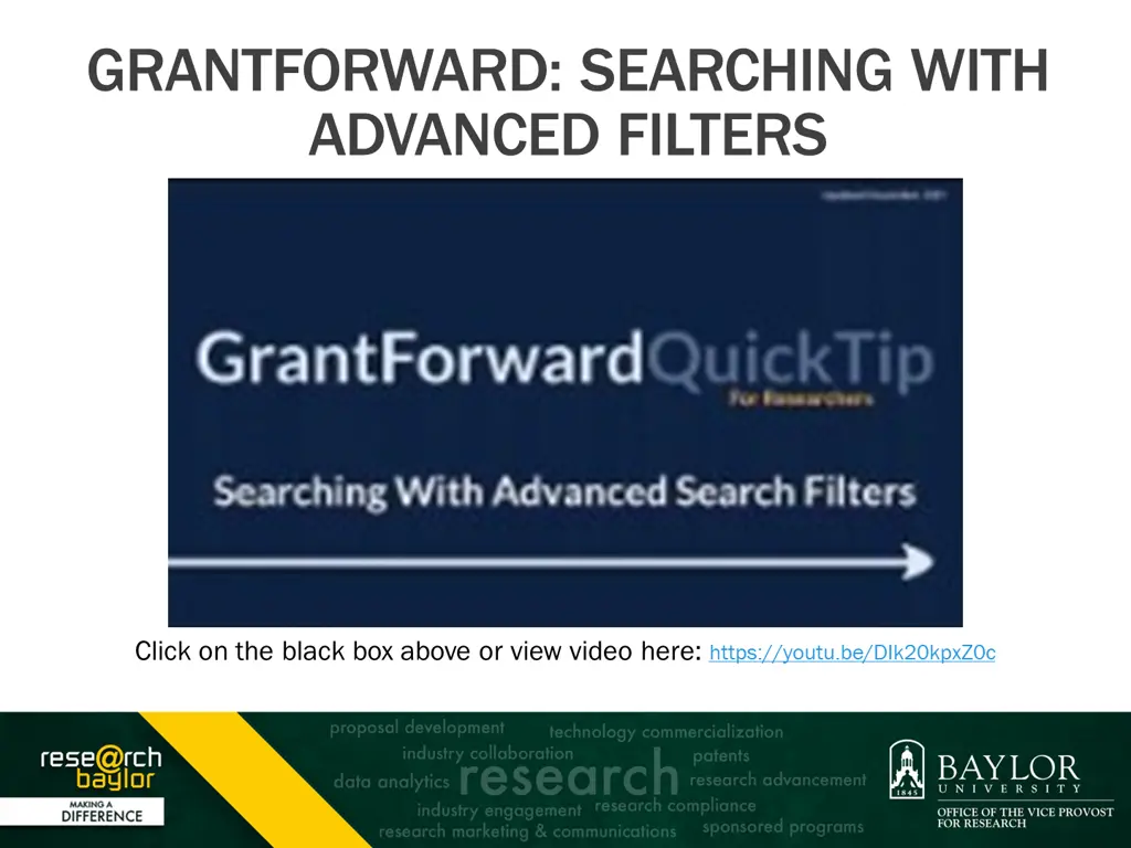 grantforward searching with advanced filters