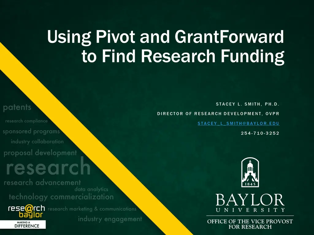 using pivot and grantforward to find research