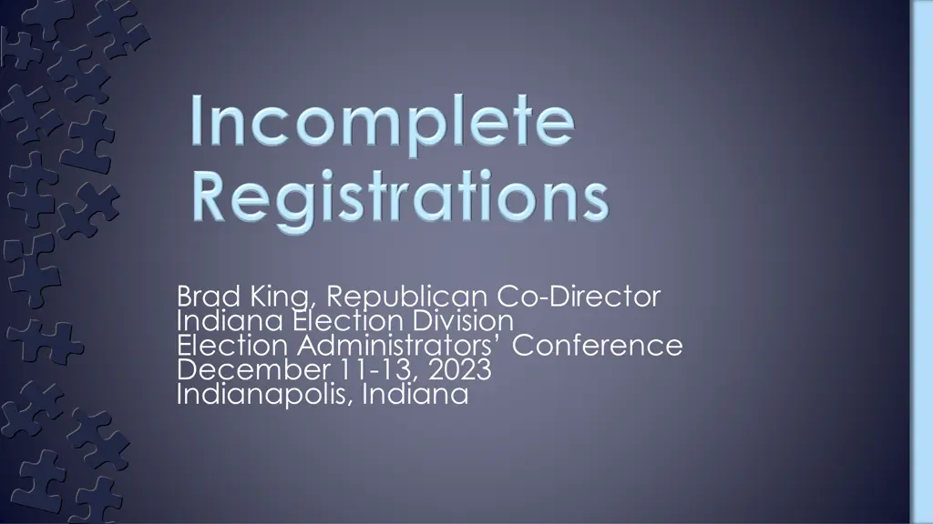 brad king republican co director indiana election