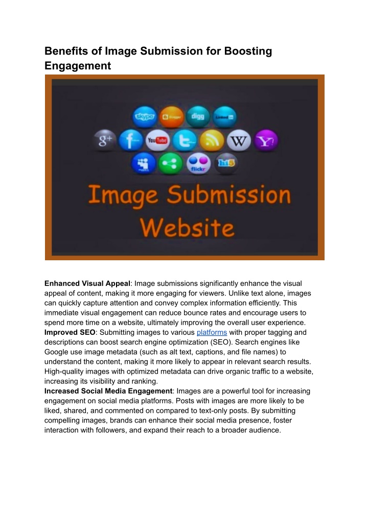 benefits of image submission for boosting