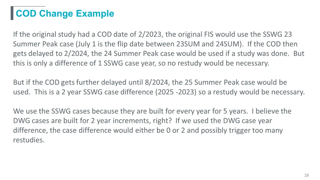 cod change example