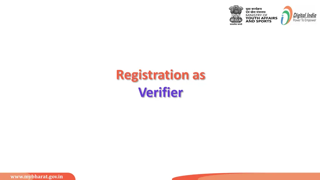 registration as verifier