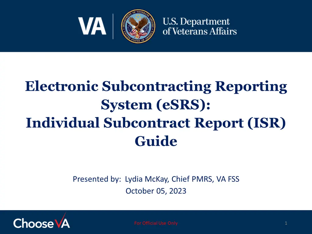 electronic subcontracting reporting system esrs