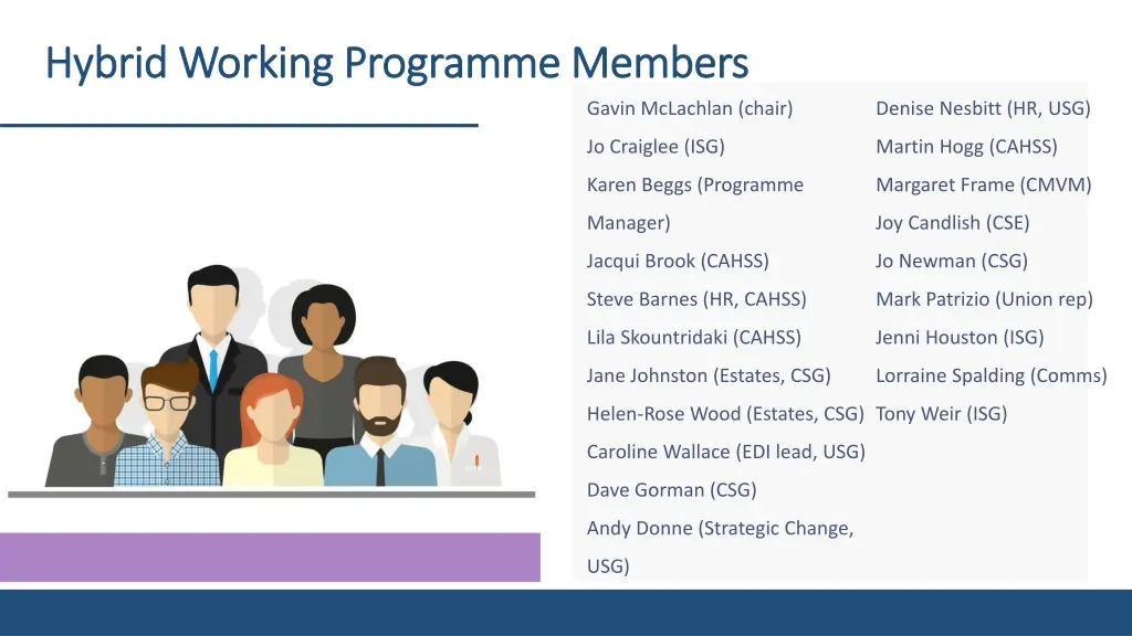 hybrid working programme members hybrid working