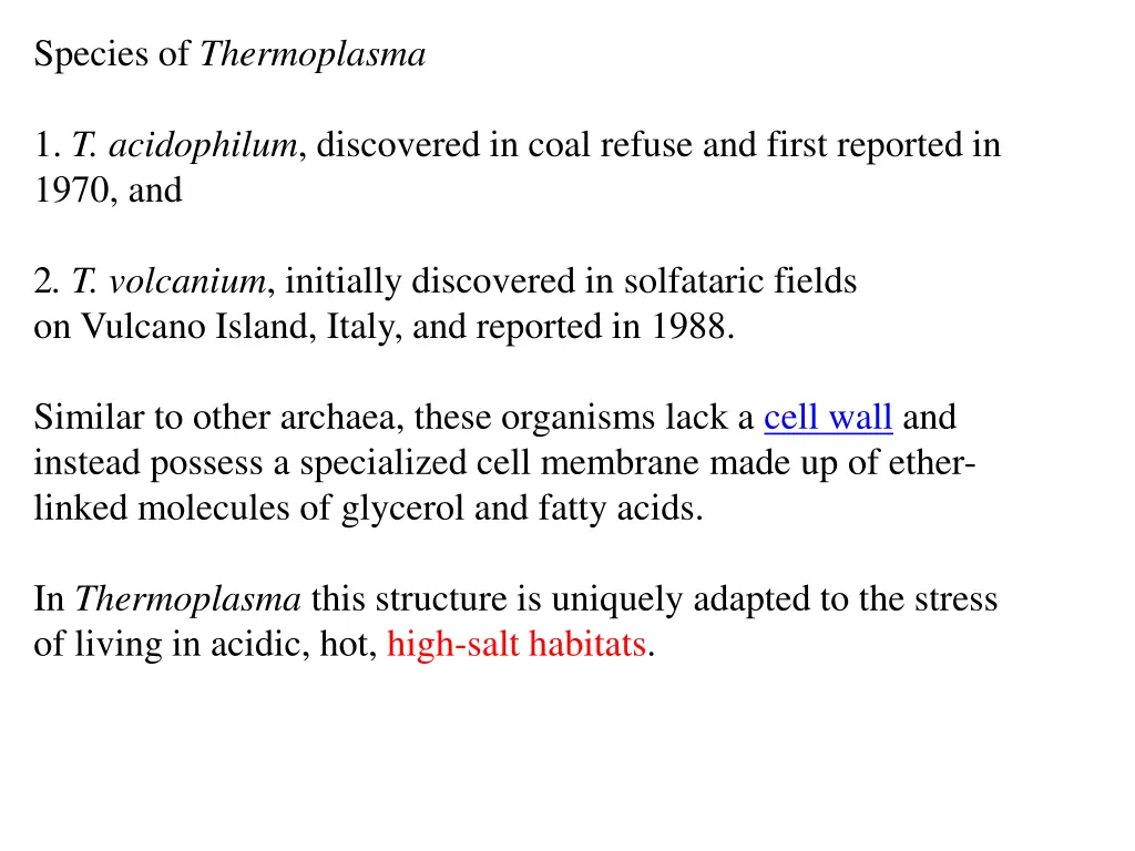 species of thermoplasma