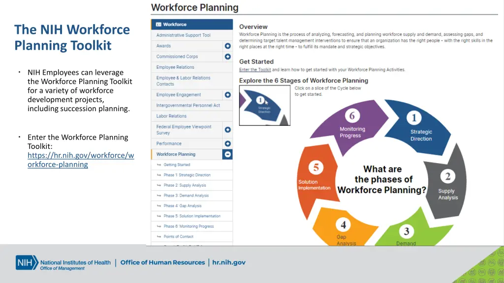 the nih workforce planning toolkit