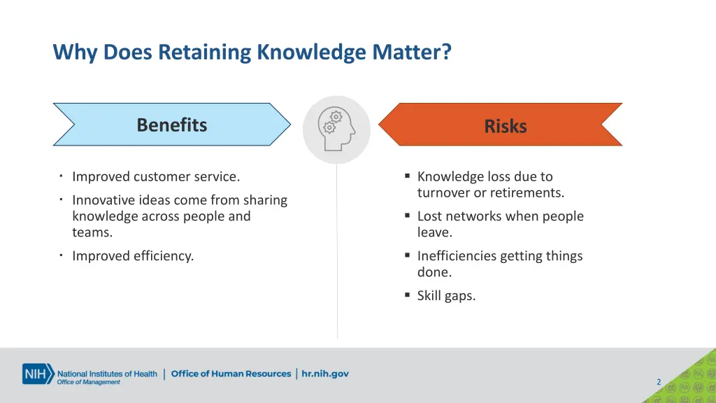 why does retaining knowledge matter