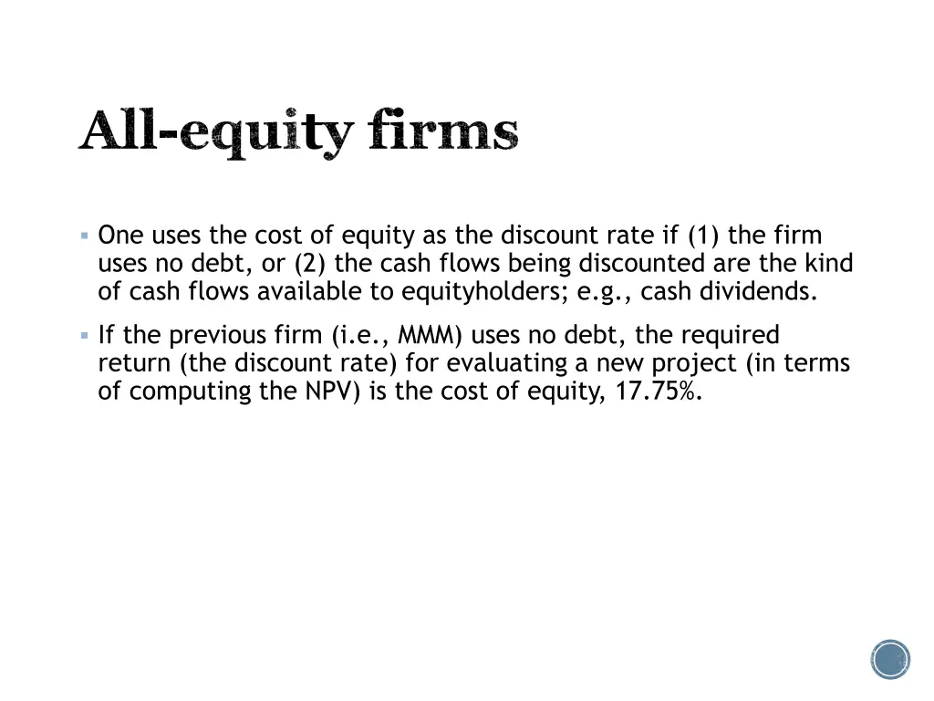 all equity firms