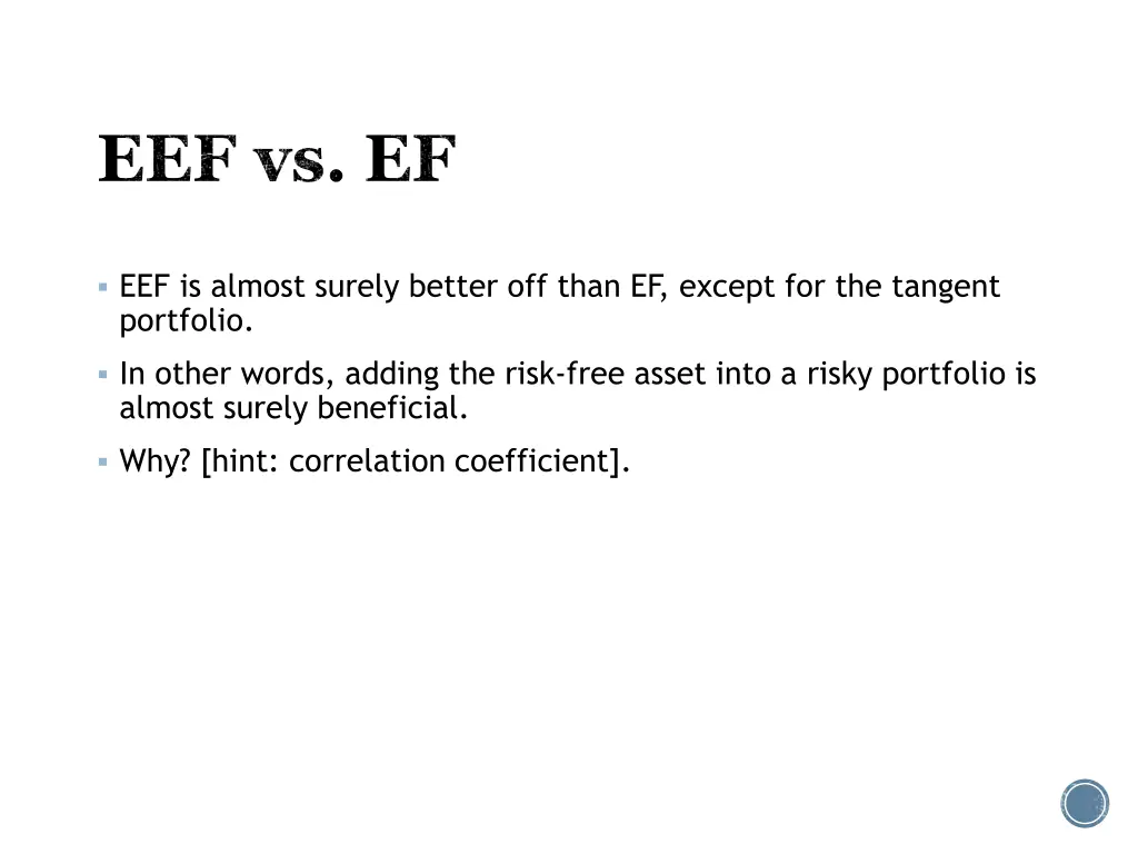 eef vs ef