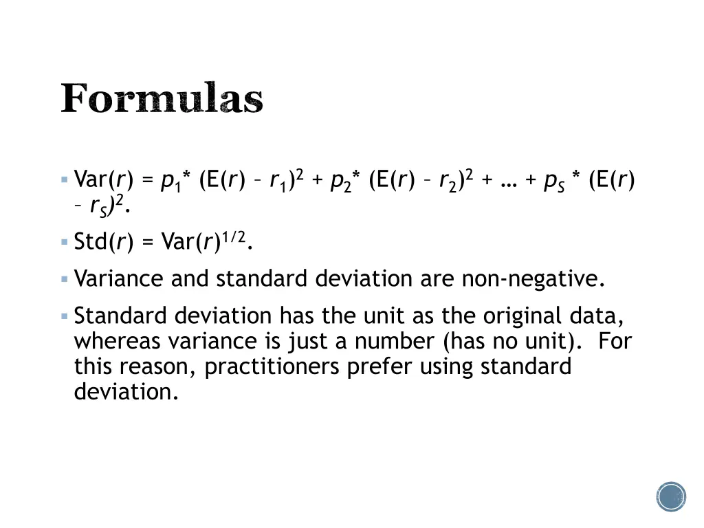 formulas