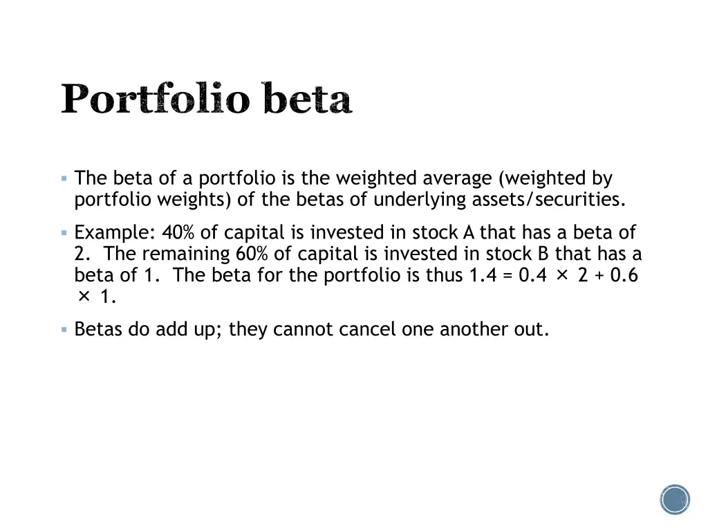 portfolio beta