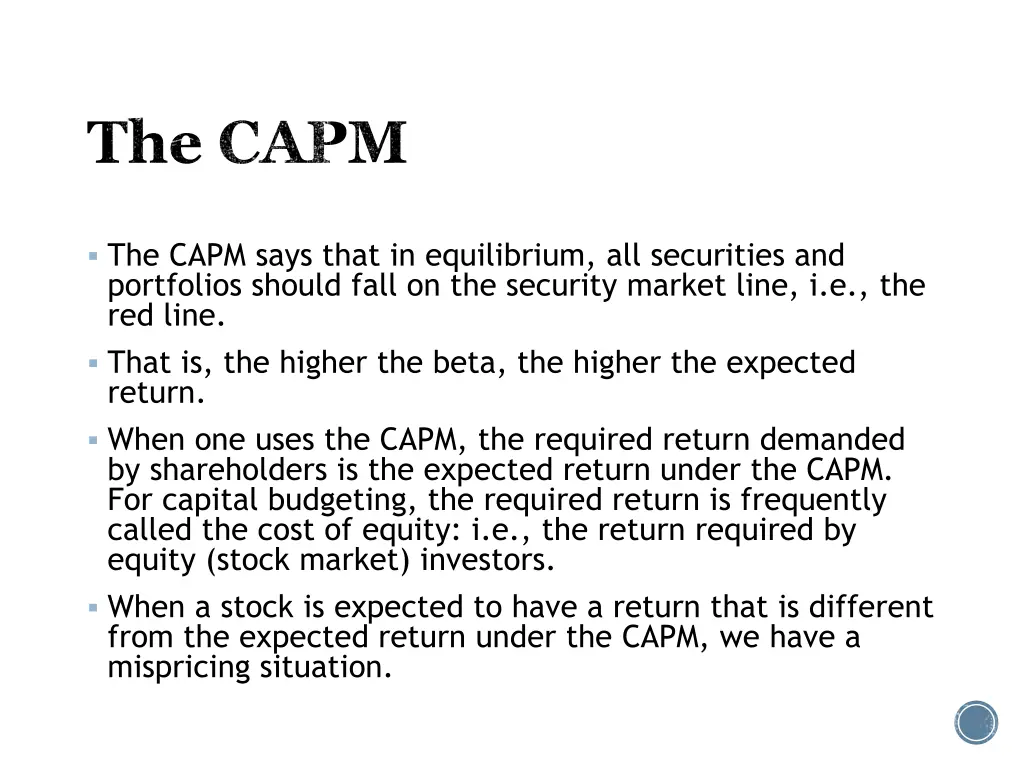 the capm