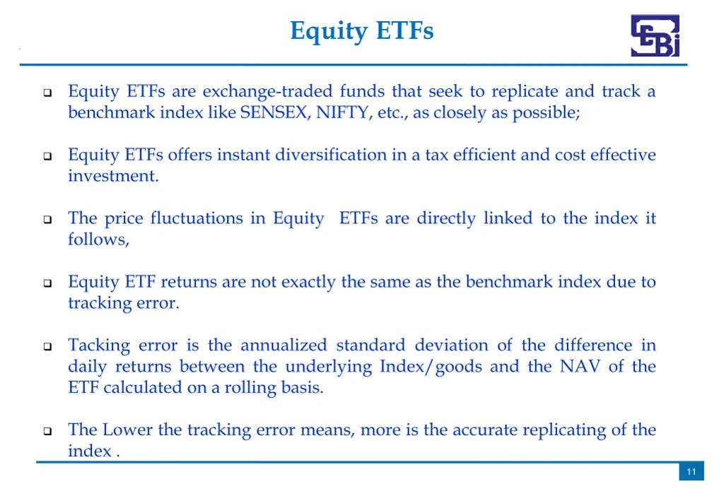 equity etfs