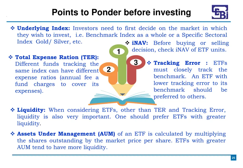 points to ponder before investing