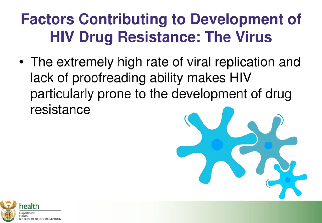 factors contributing to development of hiv drug