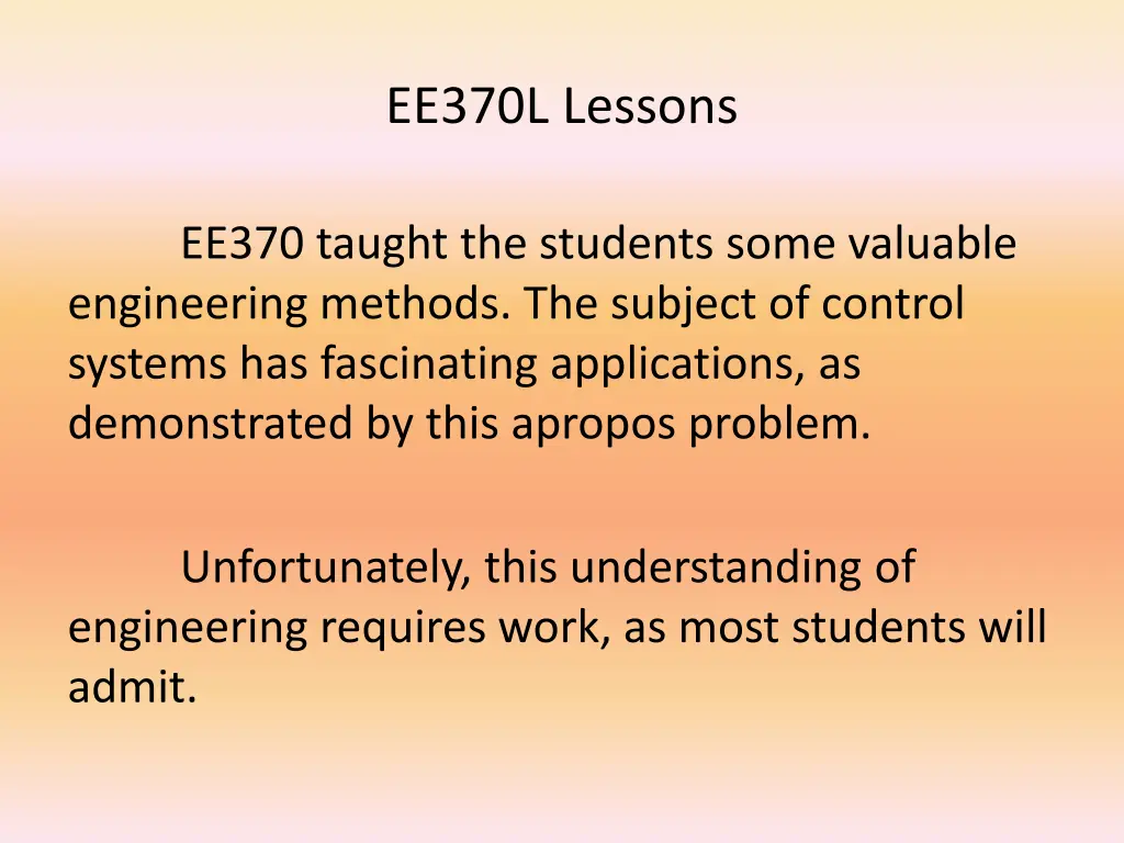 ee370l lessons