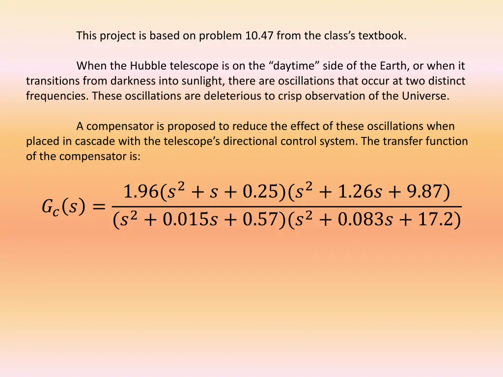 this project is based on problem 10 47 from