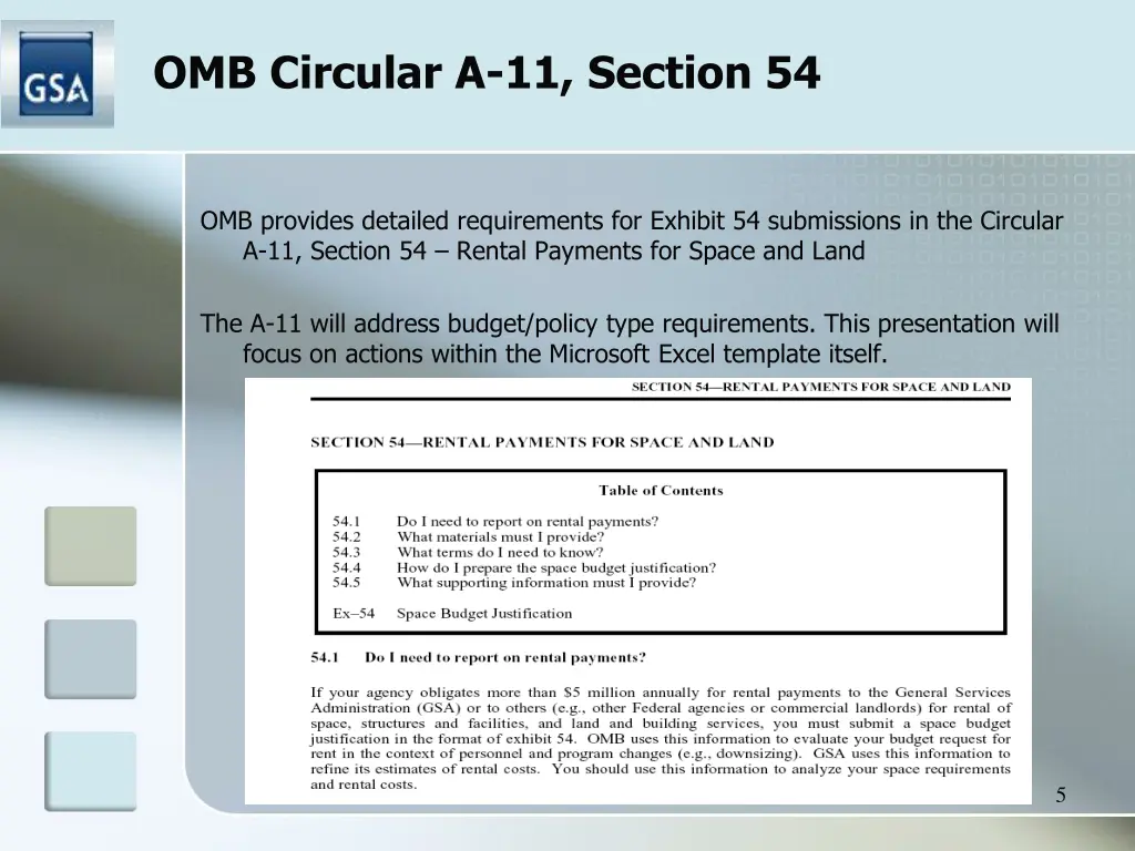 omb circular a 11 section 54