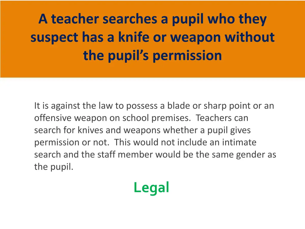 a teacher searches a pupil who they suspect