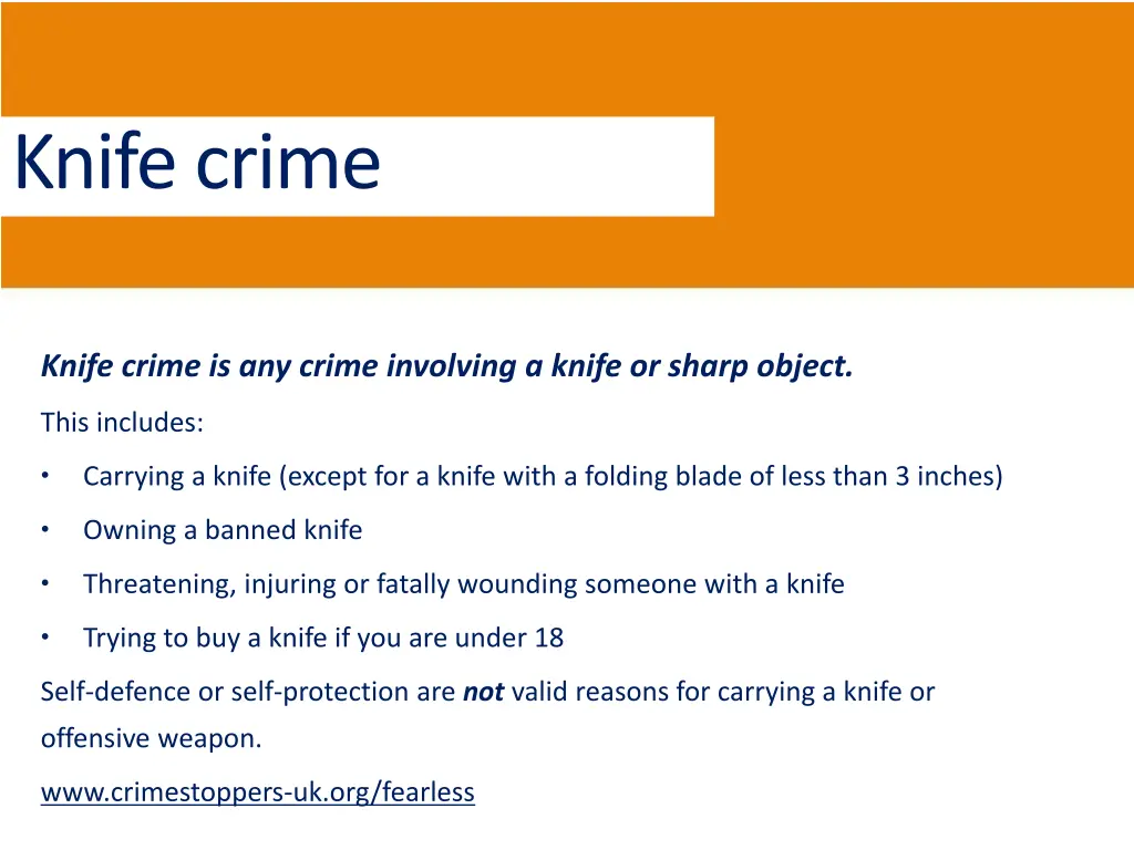 knife crime