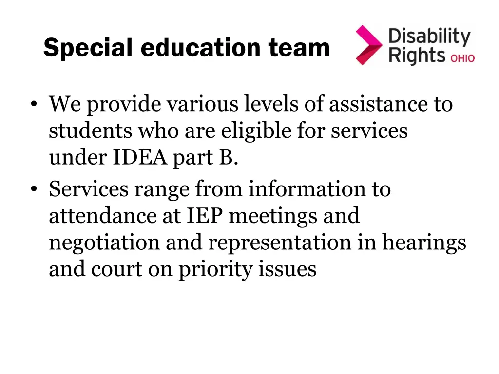 special education team 1