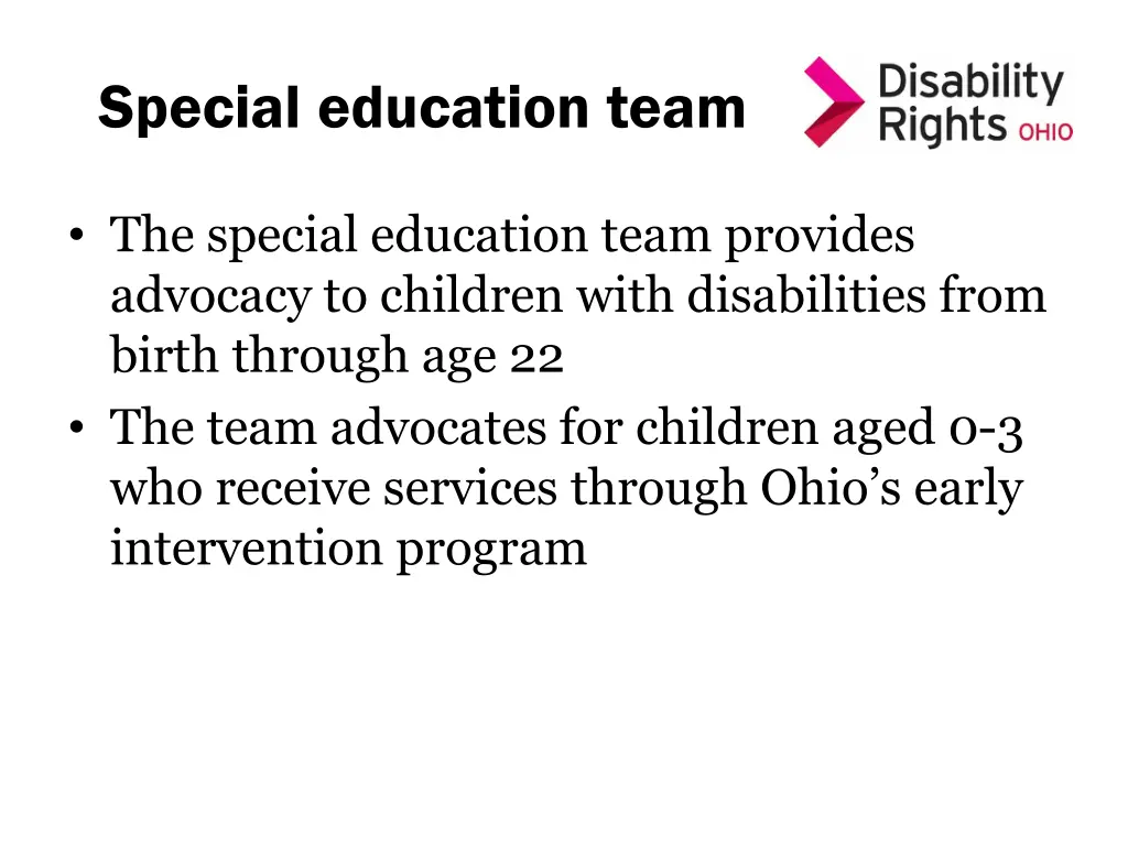 special education team