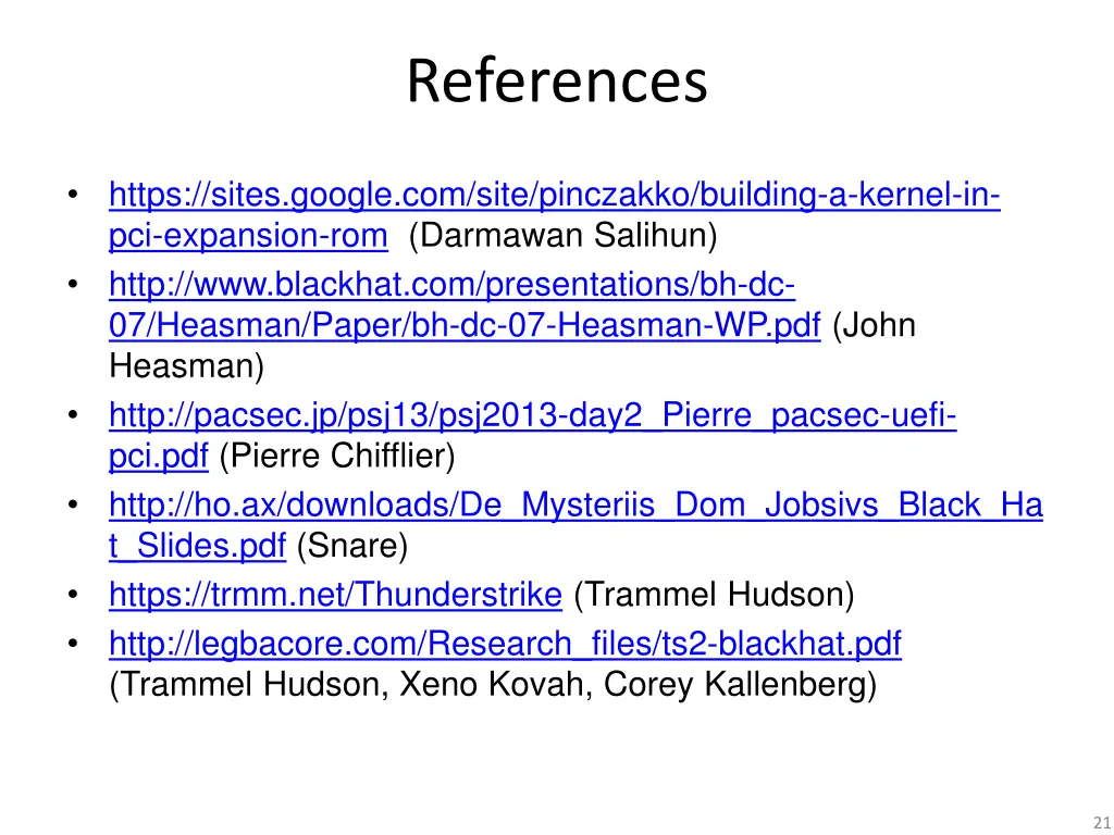 references