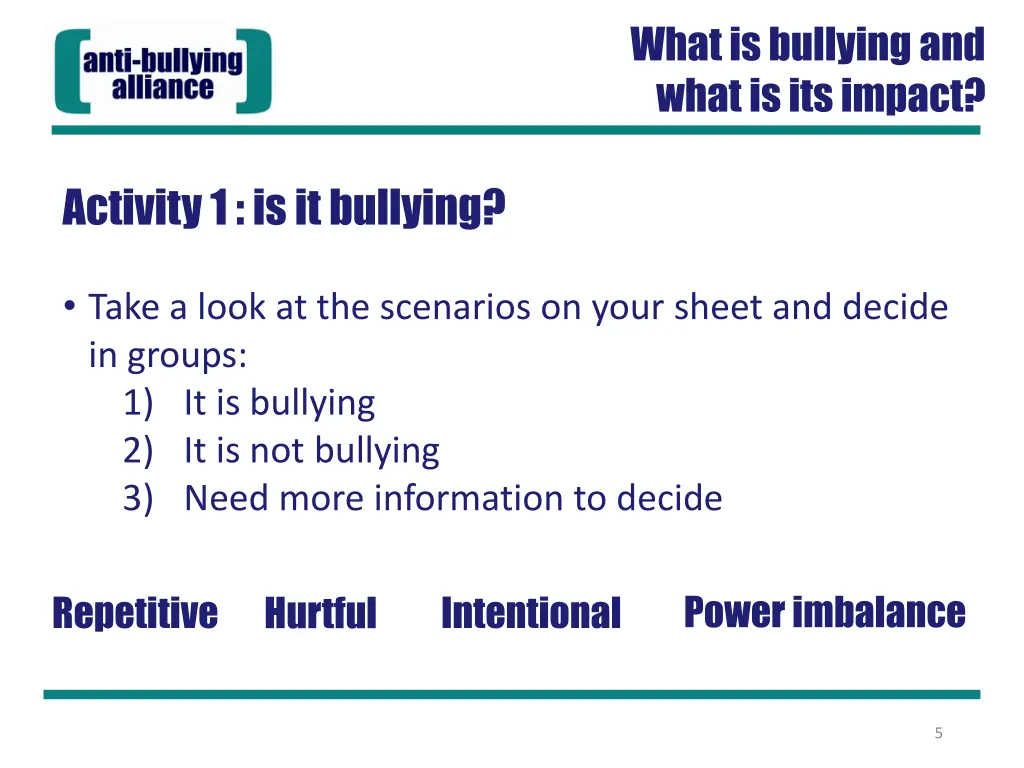 what is bullying and what is its impact