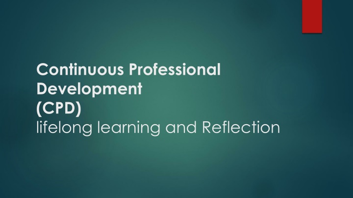 continuous professional development cpd lifelong