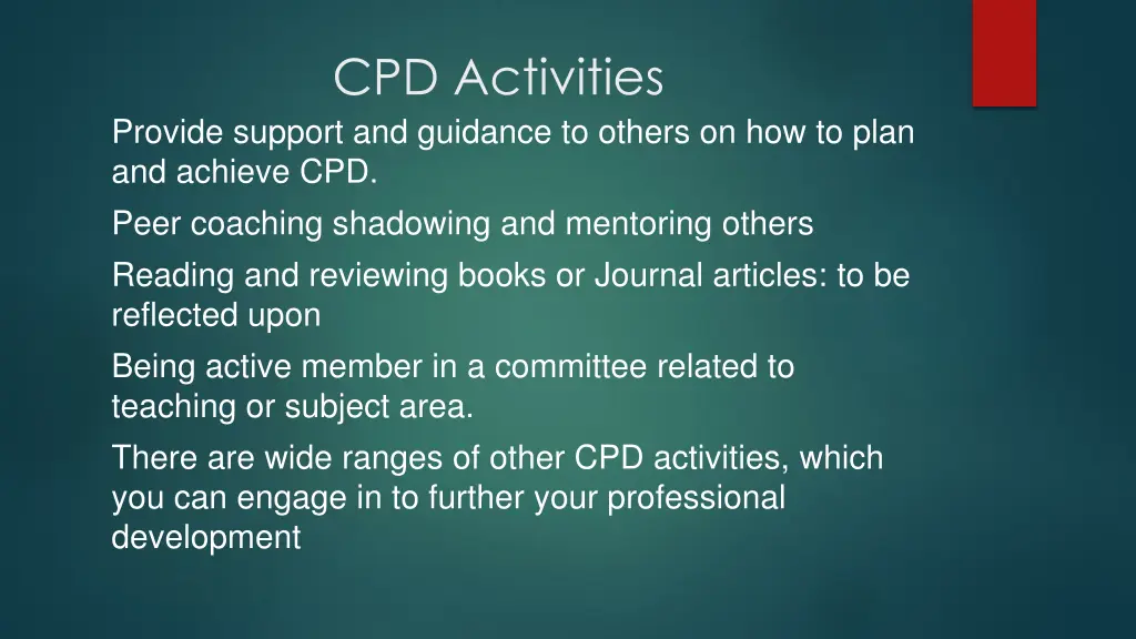 cpd activities 1