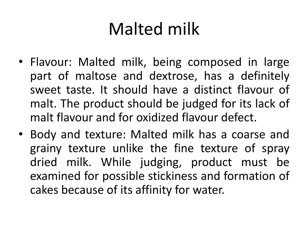 malted milk