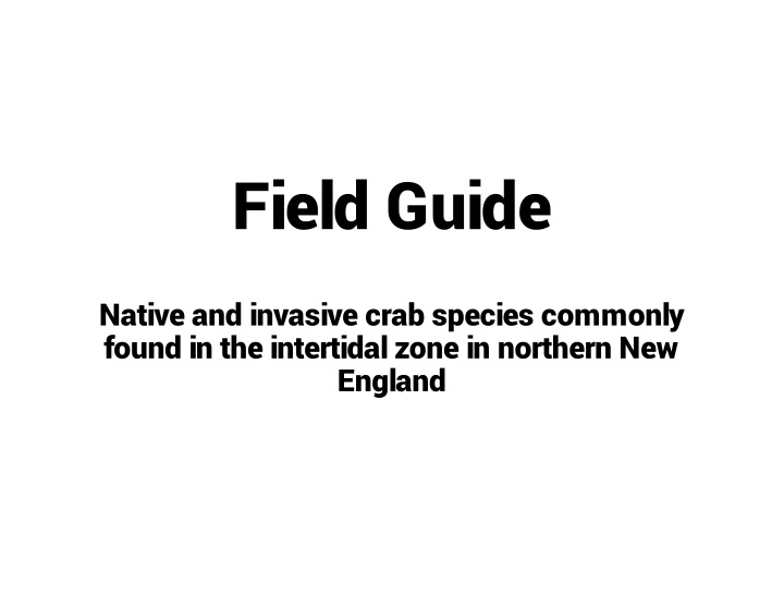 field guide