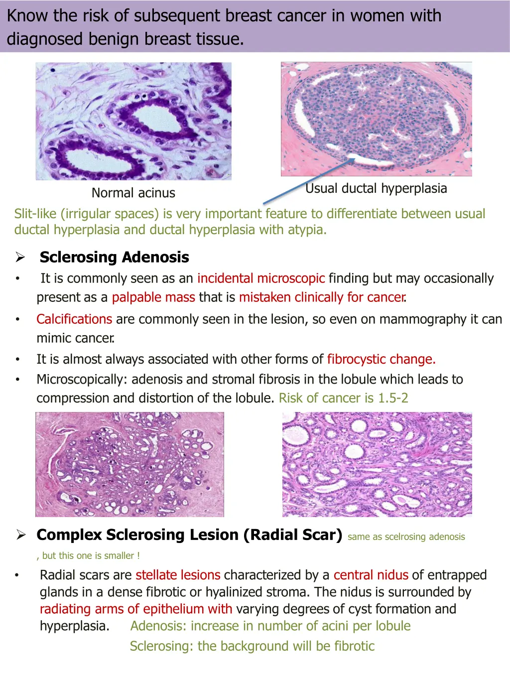 know the risk of subsequent breast cancer