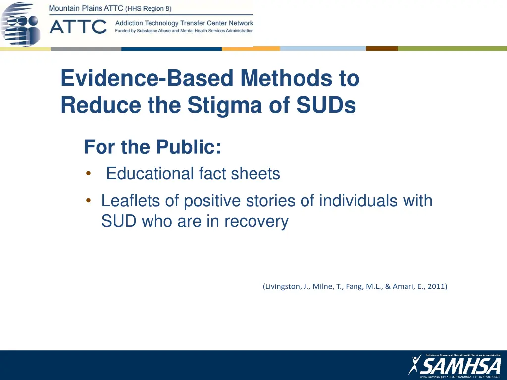 evidence based methods to reduce the stigma 2