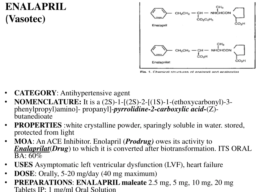 enalapril vasotec