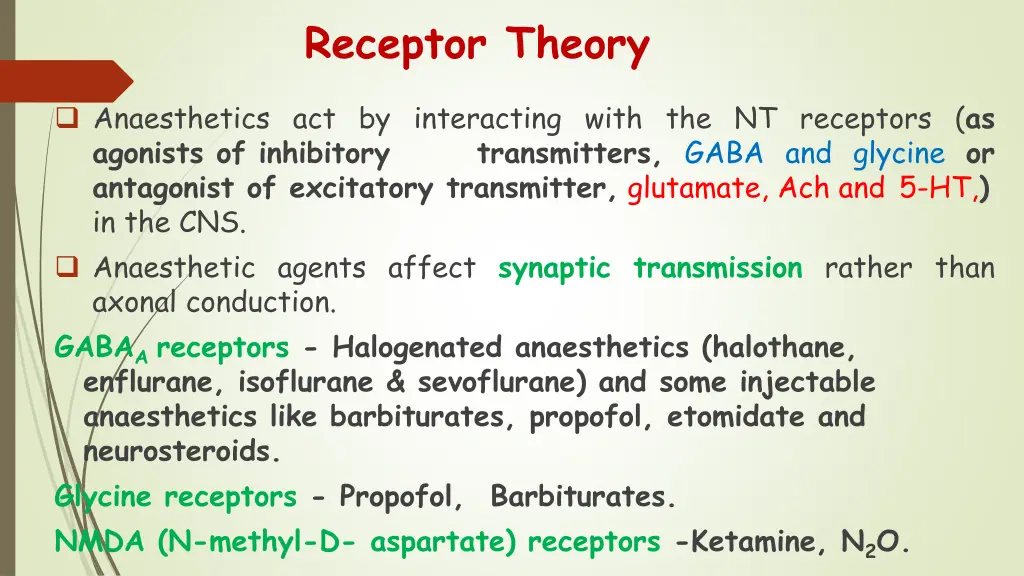 receptor theory