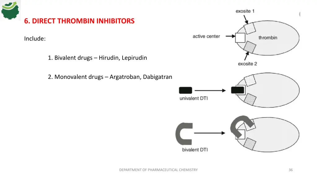 6 direct thrombin inhibitors